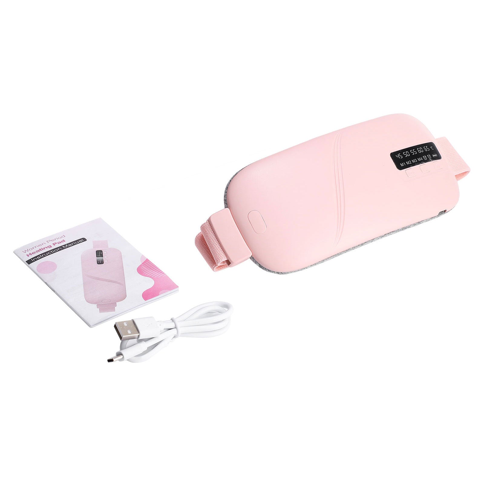 Coloris Rose et Blanc de la ceinture chauffante et massante Cielune Cocon