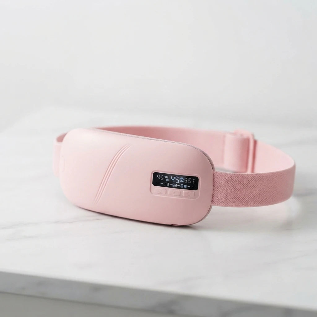 Ceinture chauffante Cielune Cocon vue de profil montrant sa forme ergonomique